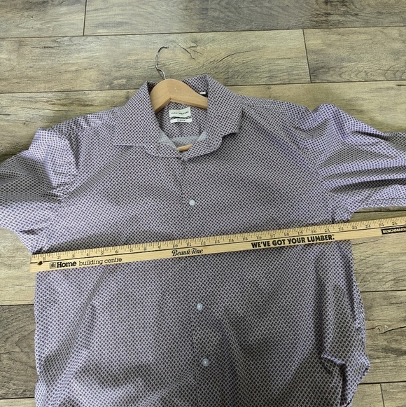 Lucky Brand Men's Large Classic Stretch Patterned Shirt - Picture 9 of 12